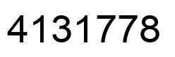 Número 4131778 imagen negro