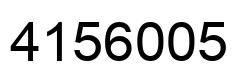 Number 4156005 black image