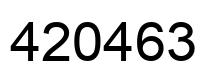 Número 420463 imagen negro