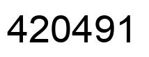 Número 420491 imagen negro