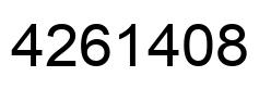 Número 4261408 imagen negro