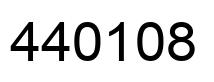 Number 440108 black image