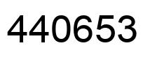 Number 440653 black image