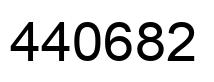 Number 440682 black image