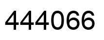 Number 444066 black image