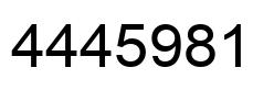 Número 4445981 imagen negro