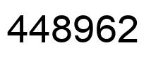 Number 448962 black image