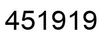 Número 451919 imagen negro