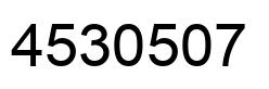 Number 4530507 black image