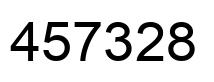 Number 457328 black image