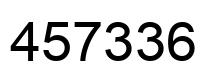 Number 457336 black image