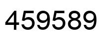Number 459589 black image