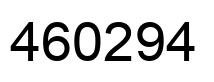 Number 460294 black image