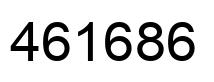 Número 461686 imagen negro