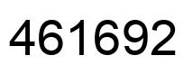 Number 461692 black image