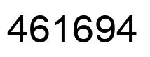 Number 461694 black image