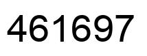 Número 461697 imagen negro
