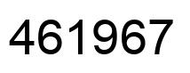 Número 461967 imagen negro
