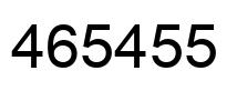 Number 465455 black image