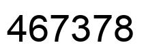 Número 467378 imagen negro