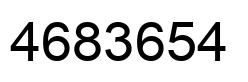 Número 4683654 imagen negro