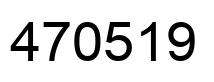 Número 470519 imagen negro