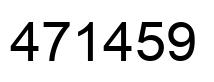 Number 471459 black image