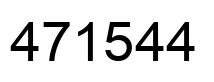 Number 471544 black image