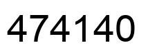 Número 474140 imagen negro
