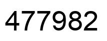 Número 477982 imagen negro