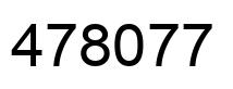 Number 478077 black image