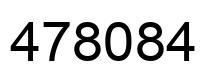 Number 478084 black image
