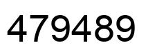 Number 479489 black image