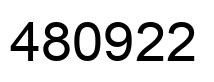 Number 480922 black image
