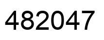 Number 482047 black image