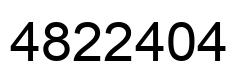Número 4822404 imagen negro