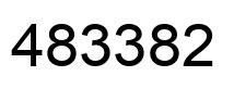 Number 483382 black image
