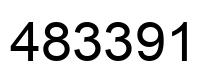 Number 483391 black image