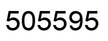 Número 505595 imagen negro