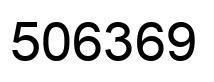Number 506369 black image