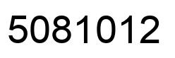 Número 5081012 imagen negro