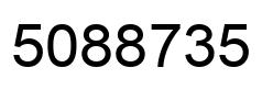 Number 5088735 black image