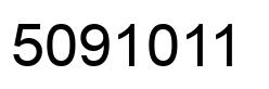 Number 5091011 black image