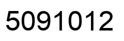 Number 5091012 black image