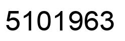 Number 5101963 black image