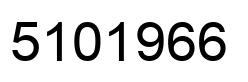 Number 5101966 black image