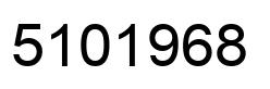 Number 5101968 black image