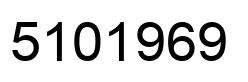 Number 5101969 black image