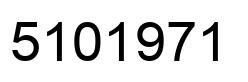Number 5101971 black image