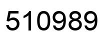 Número 510989 imagen negro